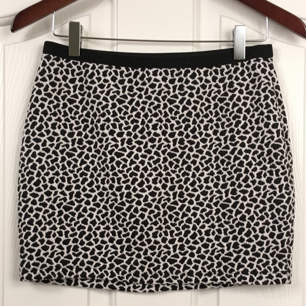 Express Animal Print Mini Skirt